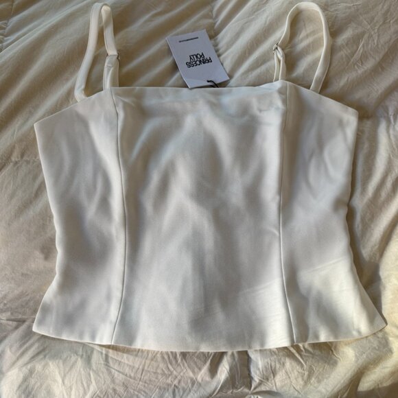 *NWT* Princess Polly Battersea Top - White - Picture 3 of 6